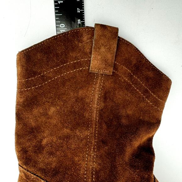 BA&SH Women's US 8 EU‎ 39 Claudia Brown Suede Leather Ankle Bootie Pointed Toe - Picture 7 of 7